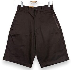 Vintage Black Label Shorts Men 28 FITS 27 Brown Give Blood Skate Skate Deadstock